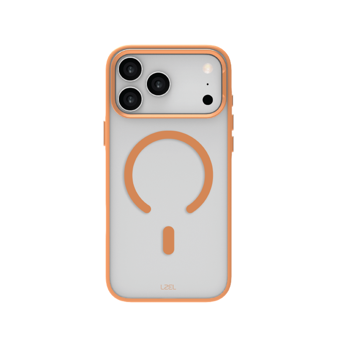 LZEL MagHexro Matte Case for iPhone 17 Pro | Papaya Orange LZEL MagHexro Matte Case for iPhone 17 Pro | Papaya Orange